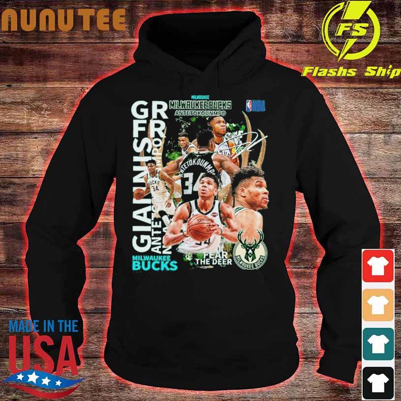 Giannis Milwaukee Bucks Antetokounmpo signature shirt, hoodie