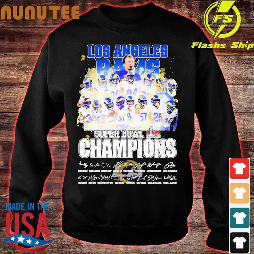 Awesome LA Rams Super Bowl LVI 2022 Champions signatures Shirt, hoodie,  sweater, long sleeve and tank top