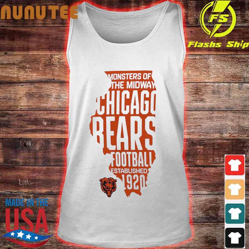 chicago bears sleeveless t shirts