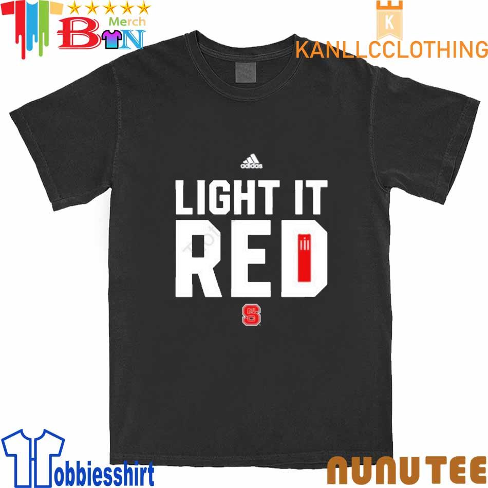 Adidas North Carolina State Light It Red shirt
