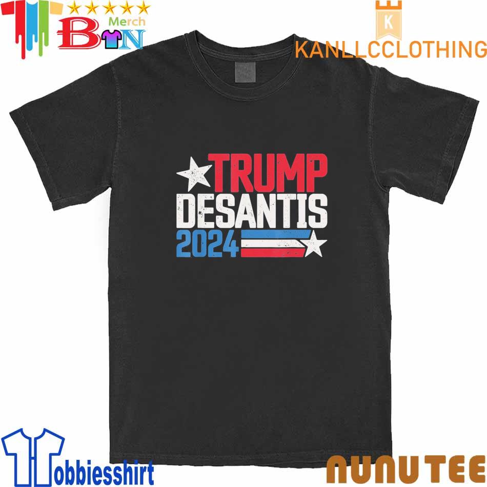 Trump Desantis 2024 Distressed Trump Desantis 2024 T-Shirt