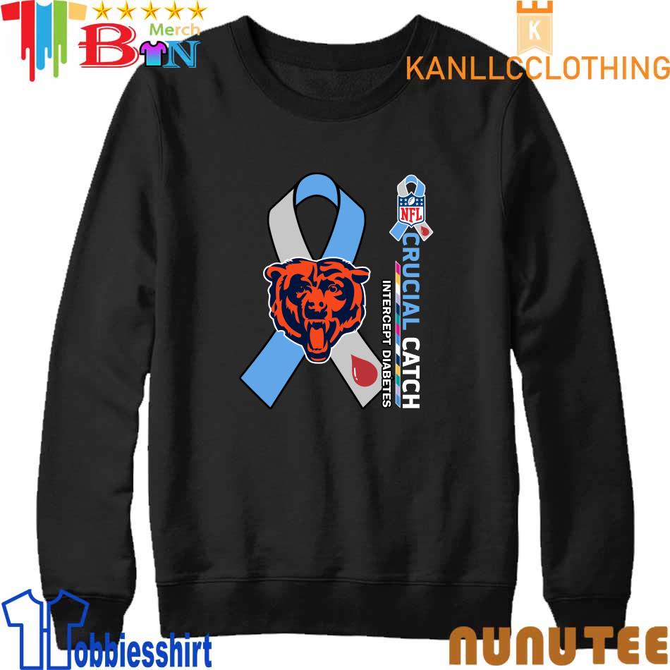 Official Chicago Bears Crucial Catch Intercept Diabetes 2023 shirt, hoodie,  sweater, long sleeve and tank top