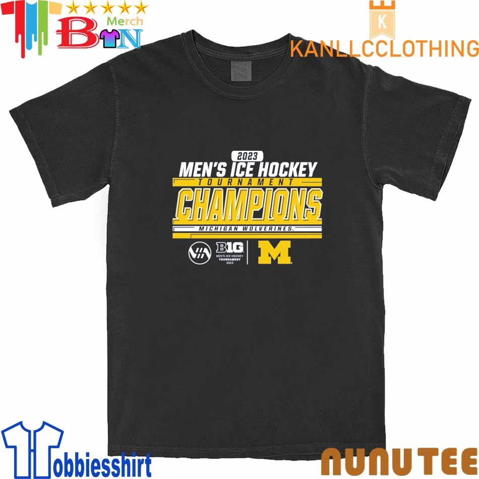 Michigan Wolverines 2023 Men's Ice Hockey Tournament Champions shirt