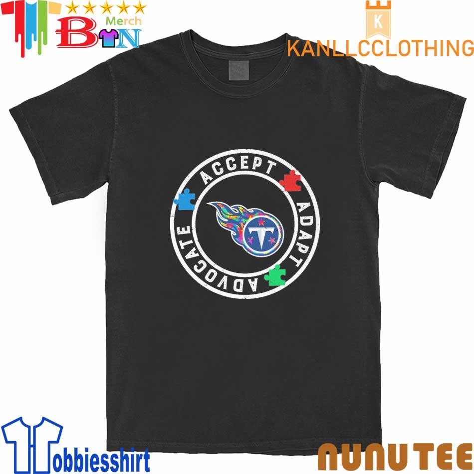 Tennessee Titans Autism Accept Adapt Advocate 2023 shirt